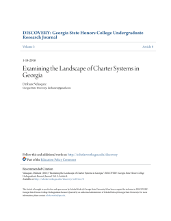 Examining the Landscape of Charter Systems in Georgia
