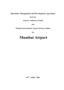 Concession Agreement - Ministry of Civil Aviation