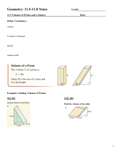 Geo Notes 11.5-11.8