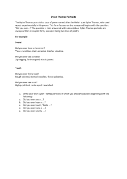 Dylan Thomas Portraits - sbhs-work-bank