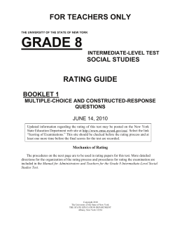 Rating Guide 1