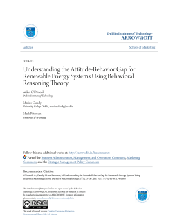 Understanding the Attitude-Behavior Gap for
