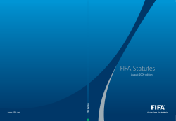 The FIFA Statutes (2009)