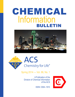 this issue as a PDF - Chemical Information BULLETIN