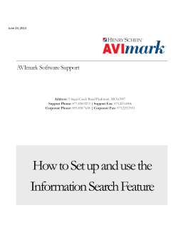Info Search Version 2010.1 and Below