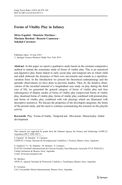 Forms of Vitality Play in Infancy | SpringerLink