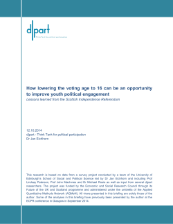 How lowering the voting age to 16 can be an opportunity to improve