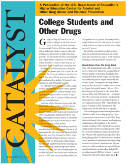 College Students and Other Drugs