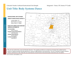 Unit Title: Body Systems Dance