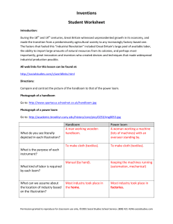 Inventions Student Worksheet