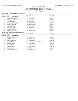 2A Heat Sheets