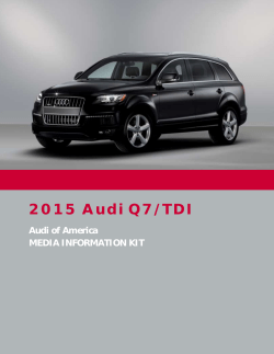 2015 Audi Q7/TDI