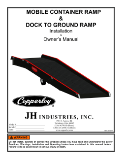 Mobile Ramp Manual