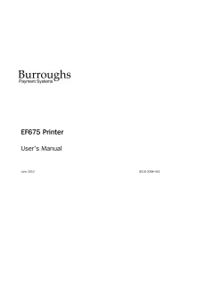 EF 675 User Manual 82182098-001