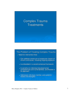 Complex Trauma Treatments