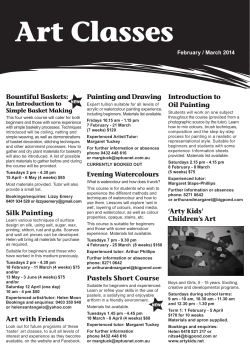 Art Classes - City of Burnside