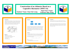 Construction of an Altimeter Based on a Capacitive Barometer (MW3