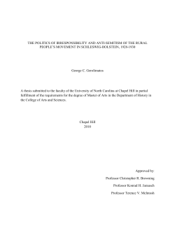 THE POLITICS OF IRRESPONSIBILITY AND ANTI