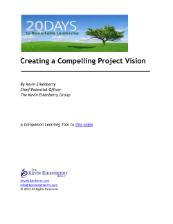 Creating a Compelling Project Vision