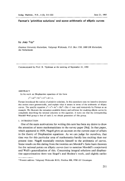 Fermat`s `primitive solutions`