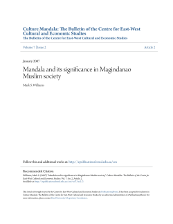 Mandala and its significance in Magindanao Muslim society