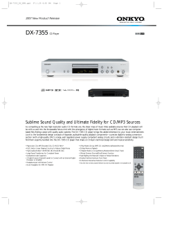 Sublime Sound Quality and Ultimate Fidelity for CD/MP3 Sources