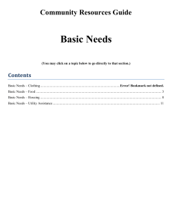 Basic Needs - City of Auburn