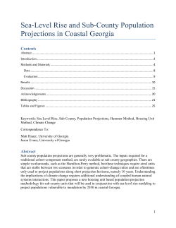 Sea-Level Rise and Sub-County Population Projections in Coastal