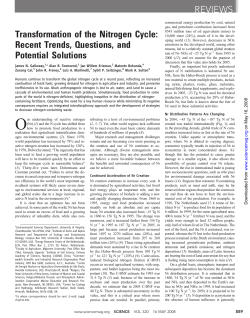 Transformation of the Nitrogen Cycle: Recent Trends, Questions
