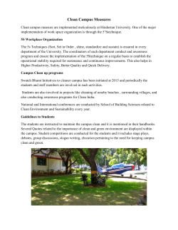 Clean Campus Measures - Hindustan University
