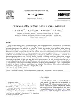 The genesis of the northern Kettle Moraine, Wisconsin