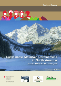 Sustainable Mountain Development in North America