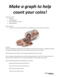 Make a graph to help count your coins!
