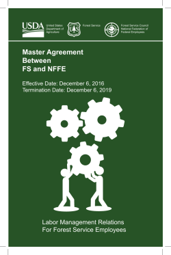 Master Agreement Between FS and NFFE