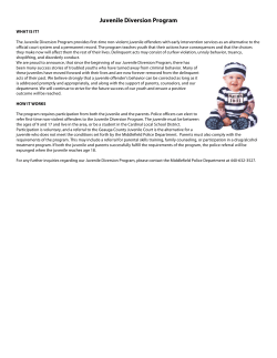 Juvenile Diversion Program