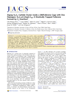 A Zigzag Sc2C2 Carbide Cluster inside a [88]Fullerene Cage with