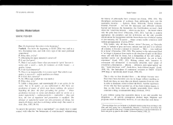 Gothic Materialism - The Warwick Journal of Philosophy