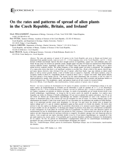 On the rates and patterns of spread of alien plants in