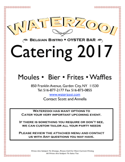 Catering Menu