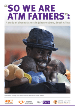A study of absent fathers in Johannesburg, South Africa