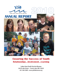 AnnuAl RepoRt - Lakes Area Youth Service Bureau