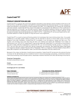 CastorCrete® RT - Arizona Polymer Flooring