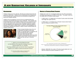 A New Generation: Children of Immigrants 2006