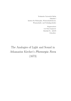 The Analogies of Light and Sound in Athanasius