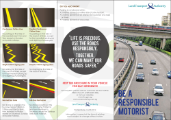 Be a Responsible Motorist