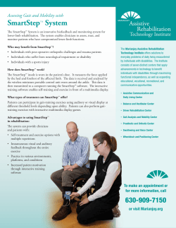 SmartStep System - Marianjoy Rehabilitation Hospital