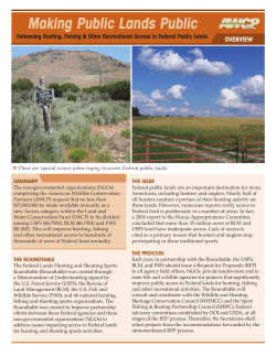 Making Public Lands Public - Theodore Roosevelt Conservation