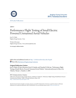 Performance Flight Testing of Small Electric Powered Unmanned
