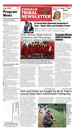 July - Chehalis Tribe