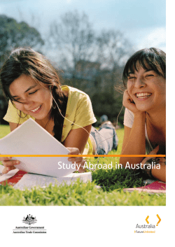 Study abroad in Australia (pdf 1.7MB)